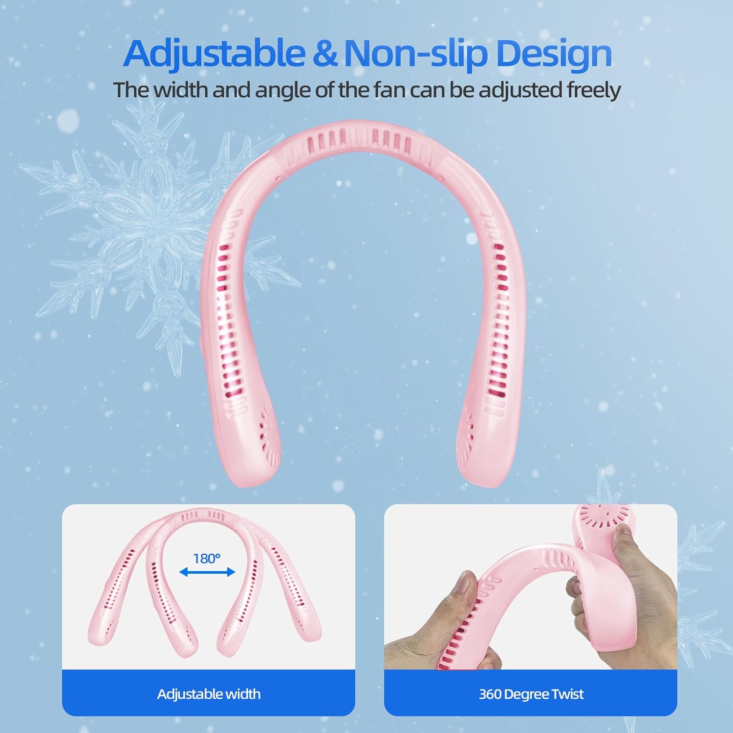 NeckBreeze™️- מאוורר צוואר נייד לקירור מרענן ונוחות בכל מקום