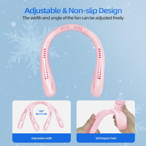 NeckBreeze™️- מאוורר צוואר נייד לקירור מרענן ונוחות בכל מקום