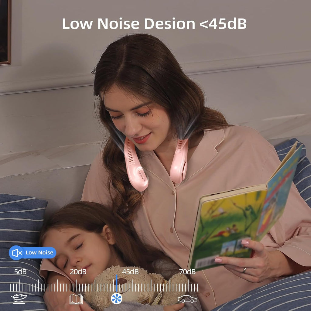 NeckBreeze™️- מאוורר צוואר נייד לקירור מרענן ונוחות בכל מקום