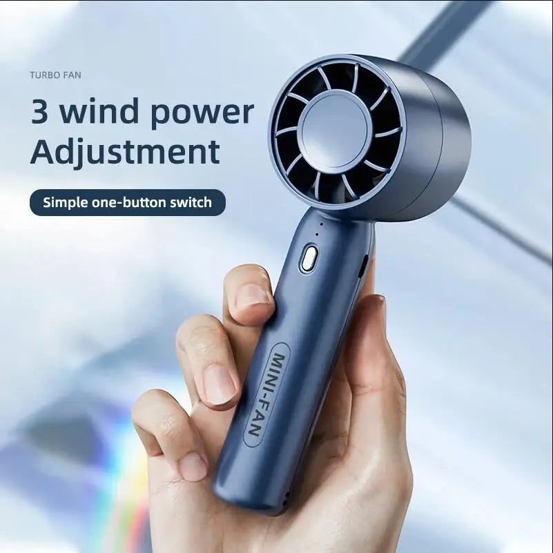 Portable Hand Fan Air Fan Cooler Outdoor Electric Fan Portable Air Conditioner Mini Cooler Cooling USB Rechargeable Cold Fan